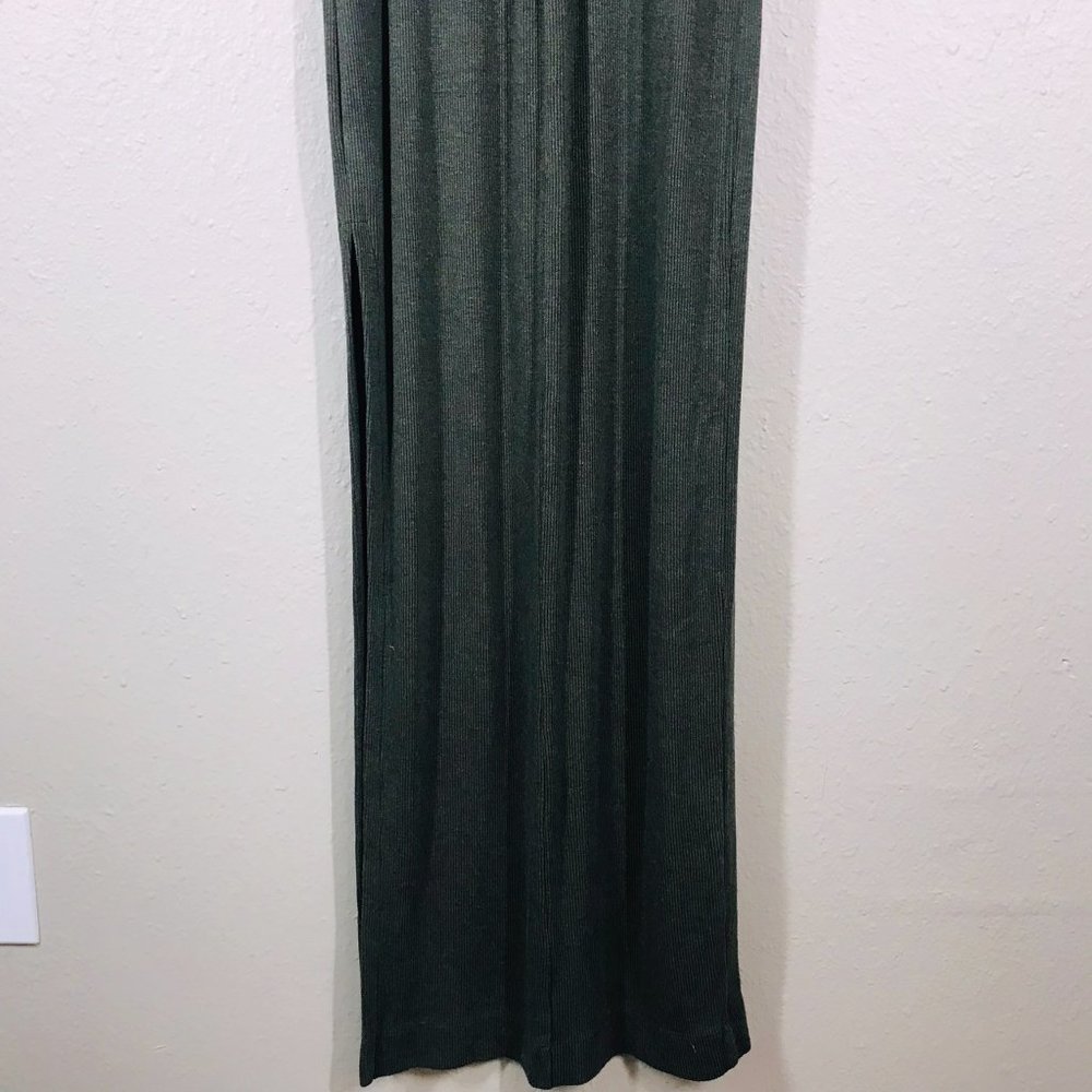 L'AGENCE Akiya Tank Maxi Dress in Olive Night - Picture 9 of 12